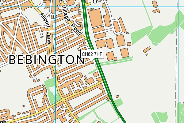 CH62 7HF map - OS VectorMap District (Ordnance Survey)