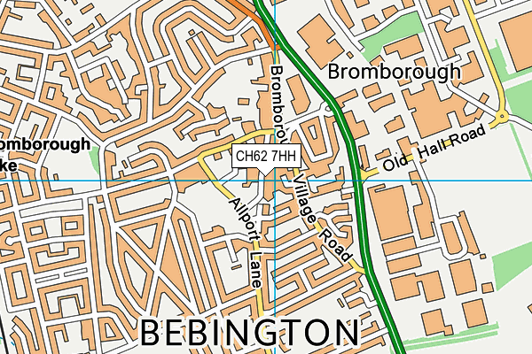 CH62 7HH map - OS VectorMap District (Ordnance Survey)