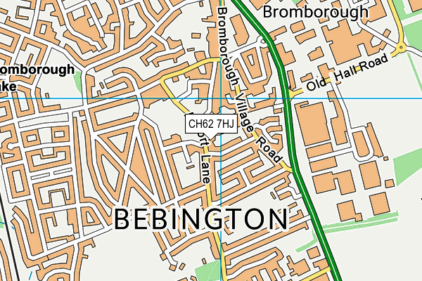 CH62 7HJ map - OS VectorMap District (Ordnance Survey)