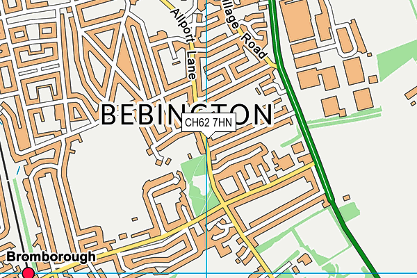 CH62 7HN map - OS VectorMap District (Ordnance Survey)