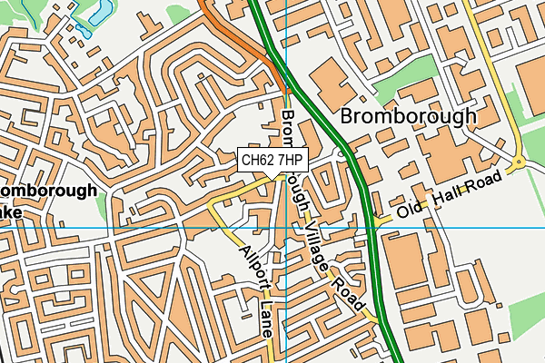 CH62 7HP map - OS VectorMap District (Ordnance Survey)