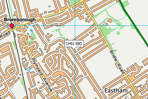 CH62 8BD map - OS VectorMap District (Ordnance Survey)