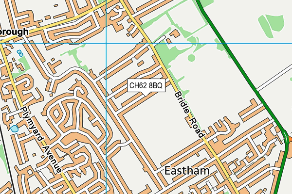 CH62 8BQ map - OS VectorMap District (Ordnance Survey)