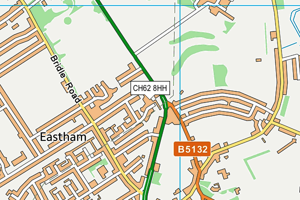 CH62 8HH map - OS VectorMap District (Ordnance Survey)