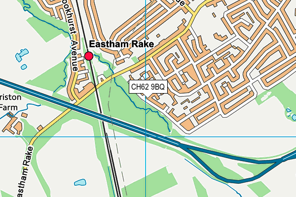 CH62 9BQ map - OS VectorMap District (Ordnance Survey)