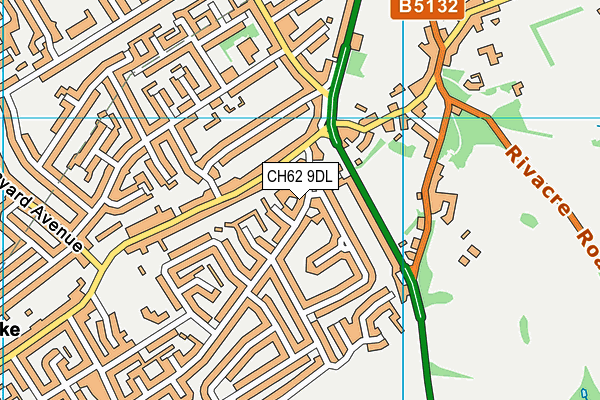 CH62 9DL map - OS VectorMap District (Ordnance Survey)