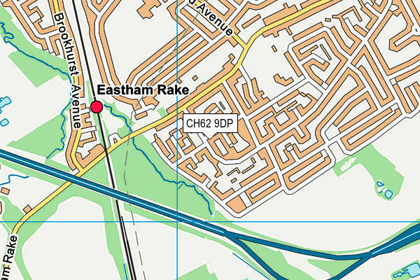 CH62 9DP map - OS VectorMap District (Ordnance Survey)