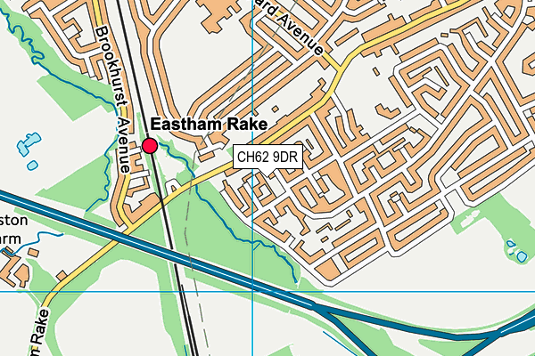 CH62 9DR map - OS VectorMap District (Ordnance Survey)