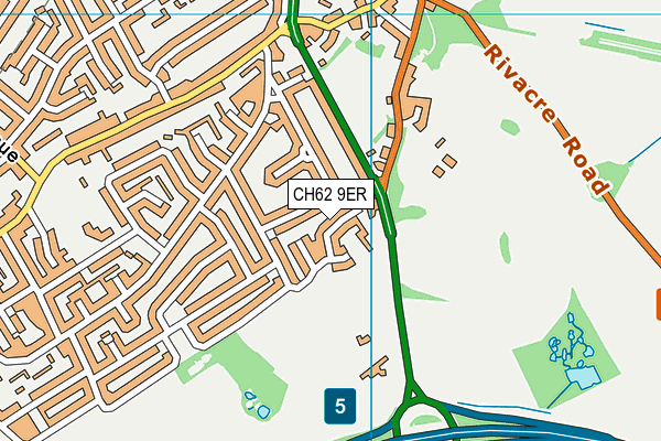 CH62 9ER map - OS VectorMap District (Ordnance Survey)