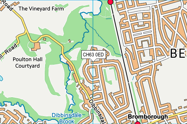 CH63 0ED map - OS VectorMap District (Ordnance Survey)