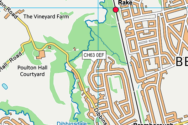 CH63 0EF map - OS VectorMap District (Ordnance Survey)