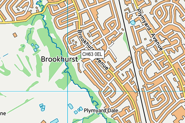 CH63 0EL map - OS VectorMap District (Ordnance Survey)