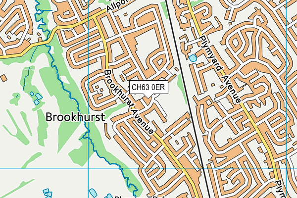 CH63 0ER map - OS VectorMap District (Ordnance Survey)