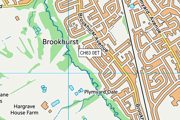 CH63 0ET map - OS VectorMap District (Ordnance Survey)