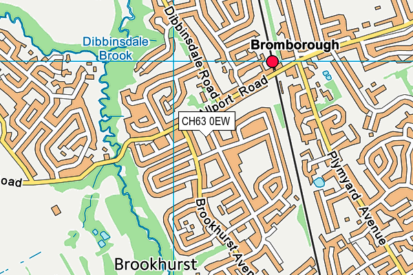 CH63 0EW map - OS VectorMap District (Ordnance Survey)