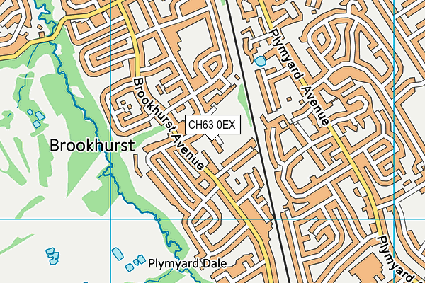 CH63 0EX map - OS VectorMap District (Ordnance Survey)