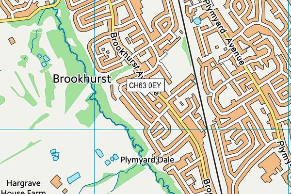 CH63 0EY map - OS VectorMap District (Ordnance Survey)