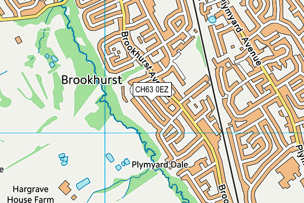 CH63 0EZ map - OS VectorMap District (Ordnance Survey)