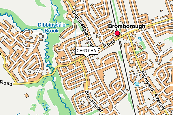 CH63 0HA map - OS VectorMap District (Ordnance Survey)