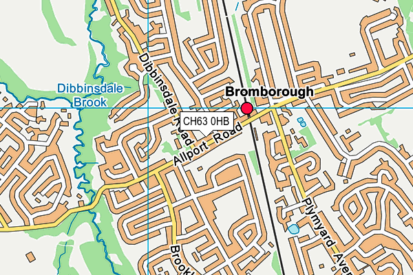 CH63 0HB map - OS VectorMap District (Ordnance Survey)