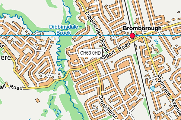 CH63 0HD map - OS VectorMap District (Ordnance Survey)