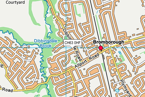 CH63 0HF map - OS VectorMap District (Ordnance Survey)