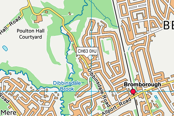 CH63 0HJ map - OS VectorMap District (Ordnance Survey)