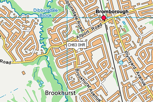 CH63 0HR map - OS VectorMap District (Ordnance Survey)