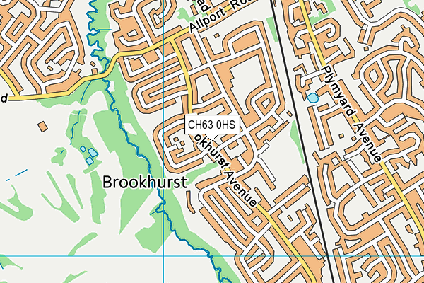 CH63 0HS map - OS VectorMap District (Ordnance Survey)