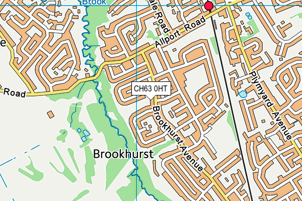 CH63 0HT map - OS VectorMap District (Ordnance Survey)