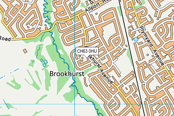 CH63 0HU map - OS VectorMap District (Ordnance Survey)