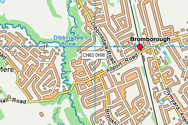 CH63 0HW map - OS VectorMap District (Ordnance Survey)