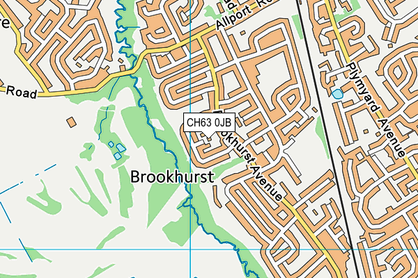 CH63 0JB map - OS VectorMap District (Ordnance Survey)