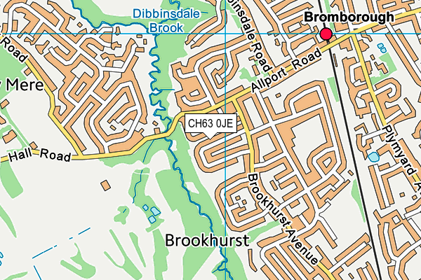 CH63 0JE map - OS VectorMap District (Ordnance Survey)