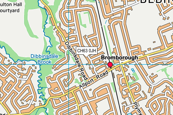 CH63 0JH map - OS VectorMap District (Ordnance Survey)