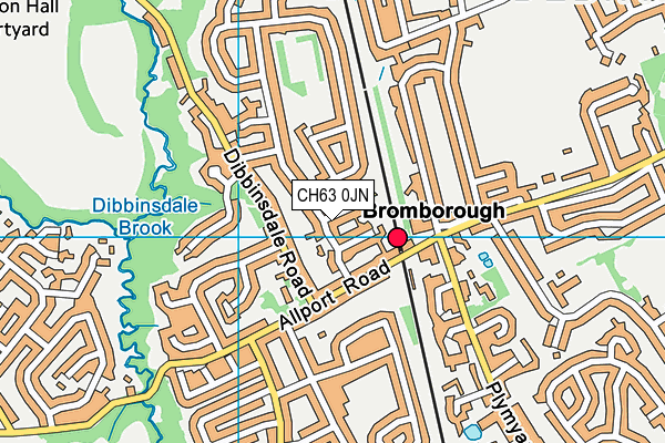 CH63 0JN map - OS VectorMap District (Ordnance Survey)