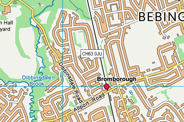 CH63 0JU map - OS VectorMap District (Ordnance Survey)