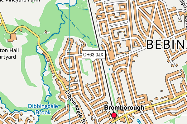 CH63 0JX map - OS VectorMap District (Ordnance Survey)