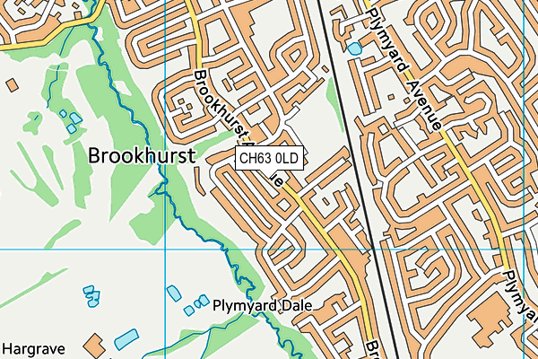 CH63 0LD map - OS VectorMap District (Ordnance Survey)