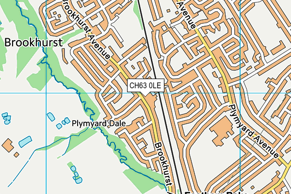 CH63 0LE map - OS VectorMap District (Ordnance Survey)