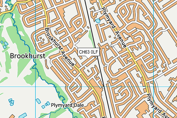 CH63 0LF map - OS VectorMap District (Ordnance Survey)
