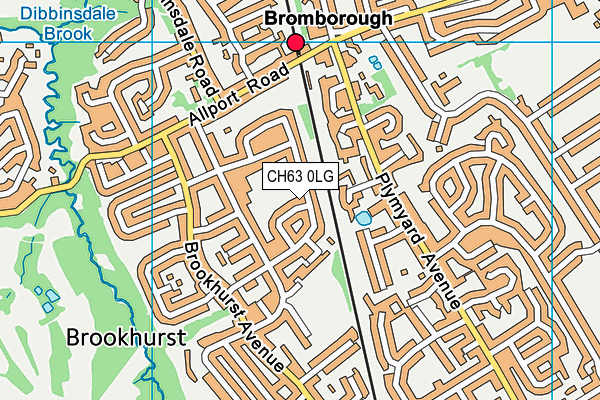 CH63 0LG map - OS VectorMap District (Ordnance Survey)