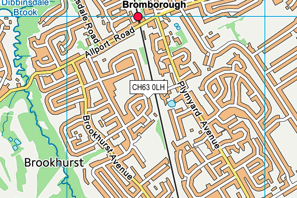 CH63 0LH map - OS VectorMap District (Ordnance Survey)
