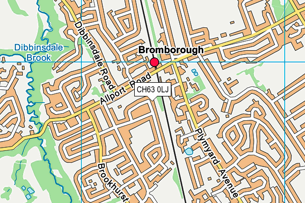 CH63 0LJ map - OS VectorMap District (Ordnance Survey)