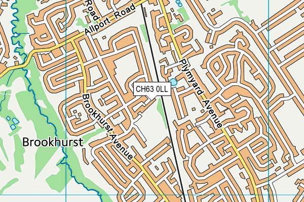 CH63 0LL map - OS VectorMap District (Ordnance Survey)