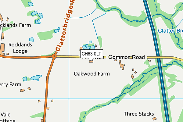 Wirral Cricket Club map (CH63 0LT) - OS VectorMap District (Ordnance Survey)