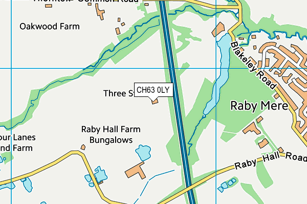 CH63 0LY map - OS VectorMap District (Ordnance Survey)