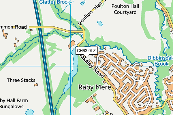 CH63 0LZ map - OS VectorMap District (Ordnance Survey)