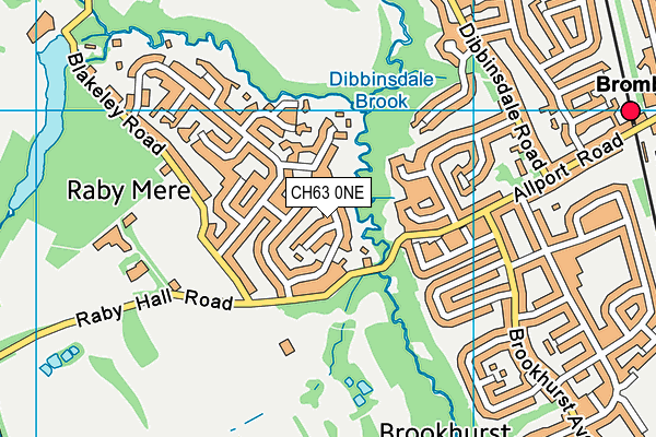 CH63 0NE map - OS VectorMap District (Ordnance Survey)