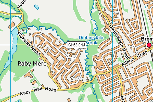CH63 0NJ map - OS VectorMap District (Ordnance Survey)